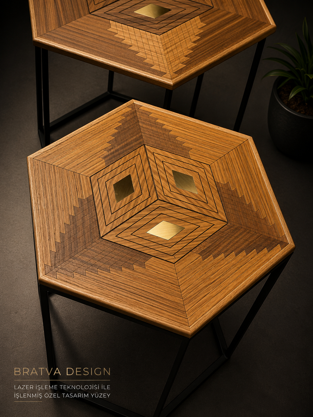 Bratva Design Infinity Hexa Sehpa