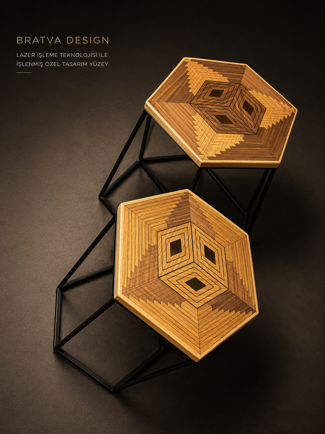 Bratva Design Infinity Hexa Sehpa