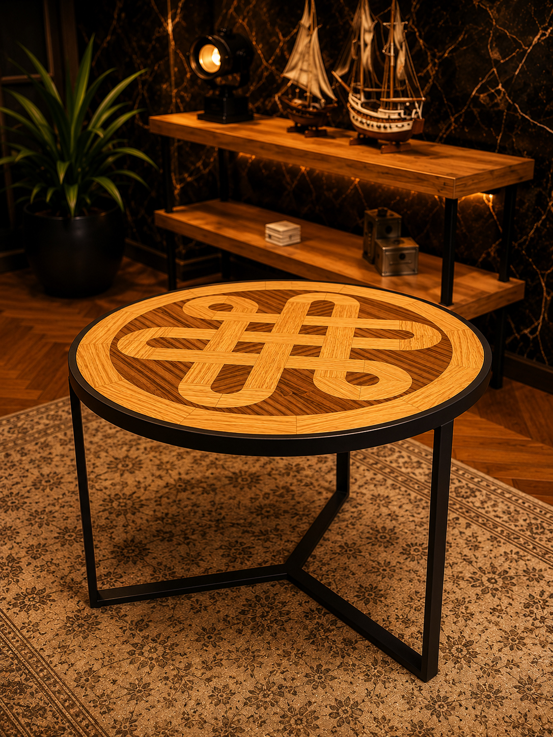 Bratva Design Nexus Sonsuzluk Yuvarlak Orta Sehpa
