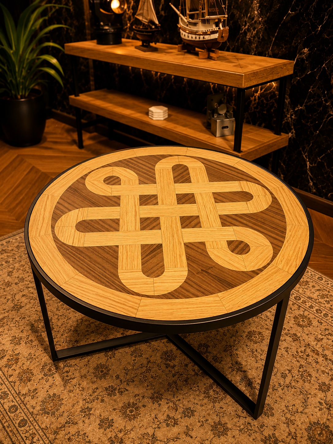 Bratva Design Nexus Sonsuzluk Yuvarlak Orta Sehpa