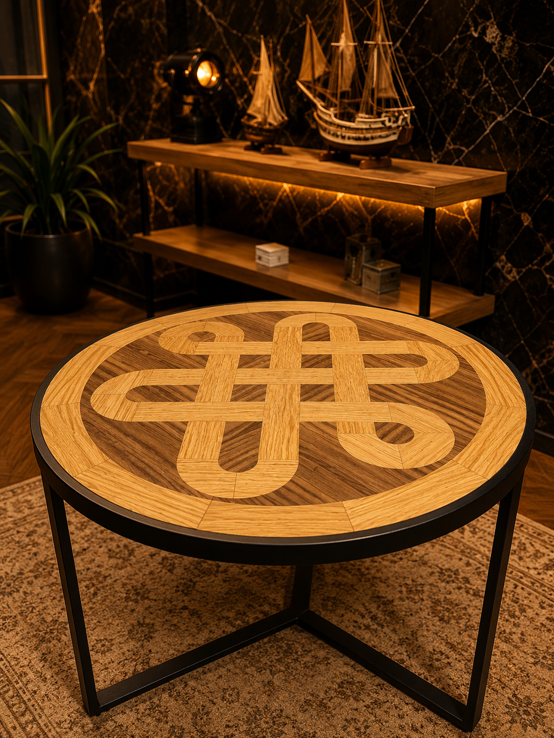 Bratva Design Nexus Sonsuzluk Yuvarlak Orta Sehpa