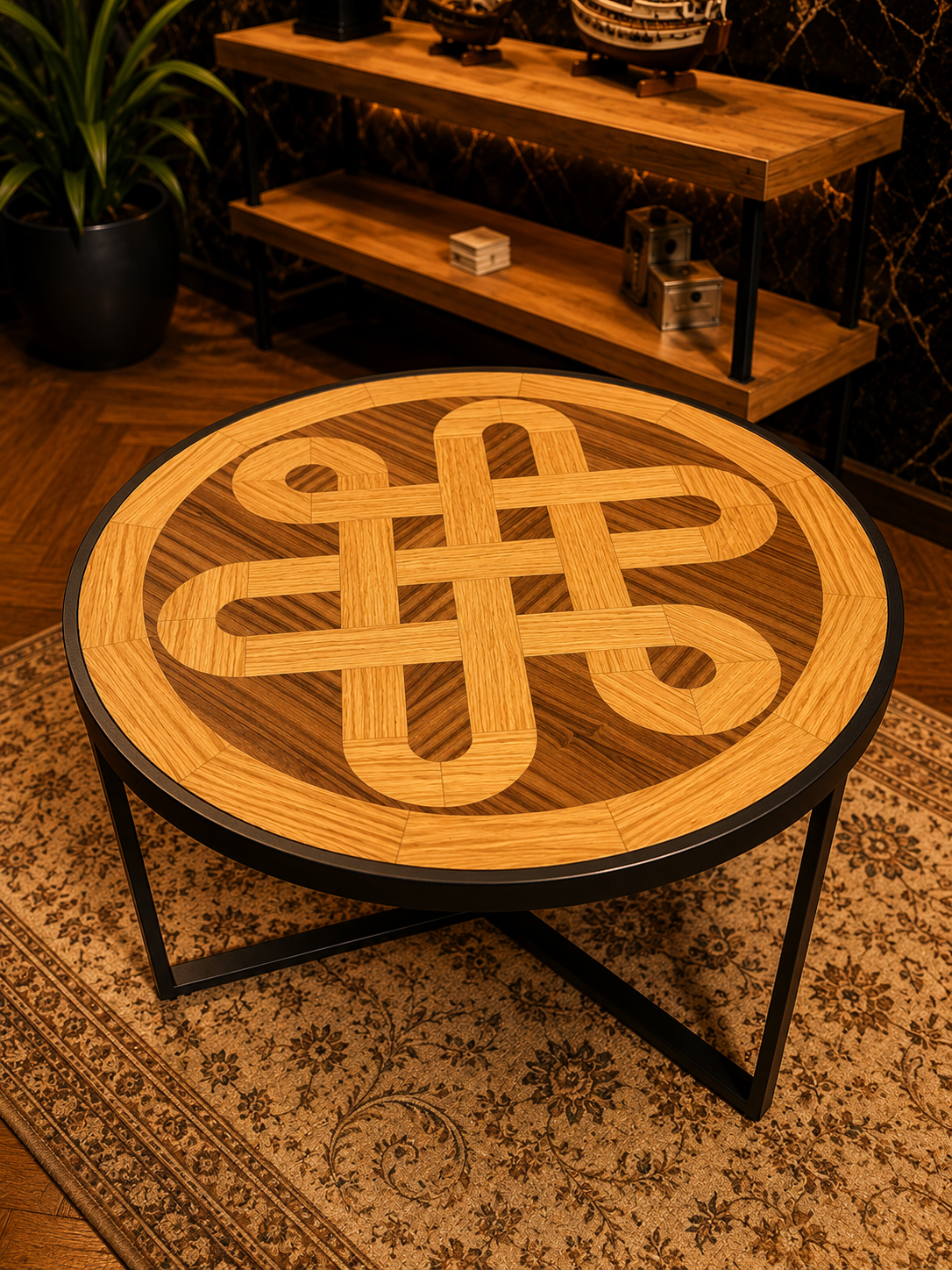 Bratva Design Nexus Sonsuzluk Yuvarlak Orta Sehpa