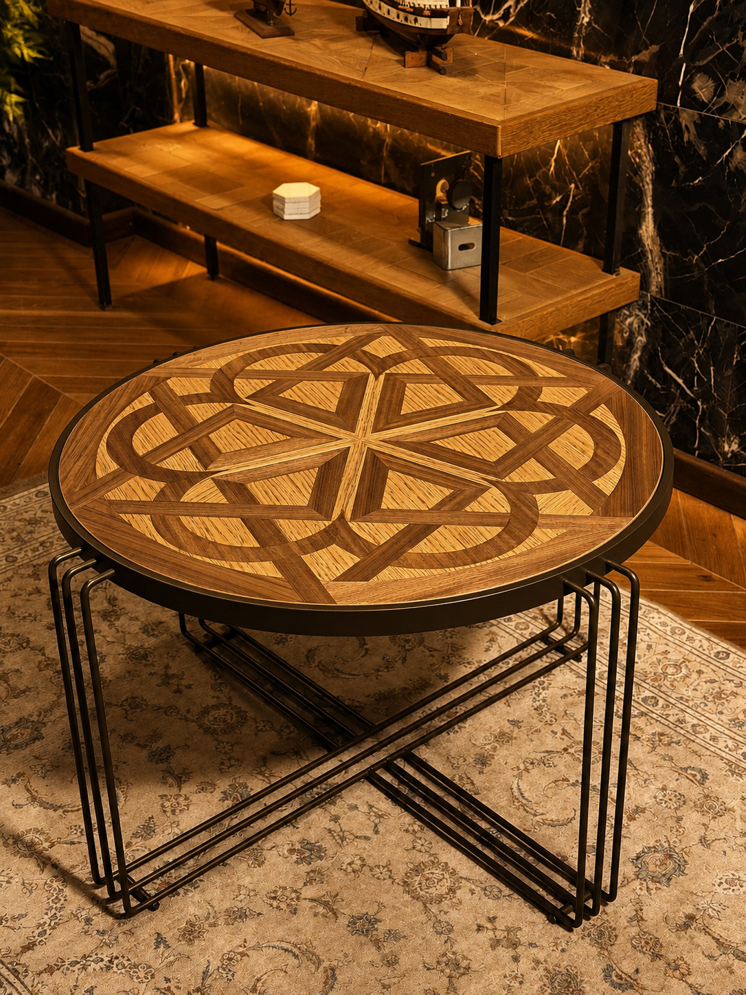 Bratva Design Selçuklu Yuvarlak Orta Sehpa