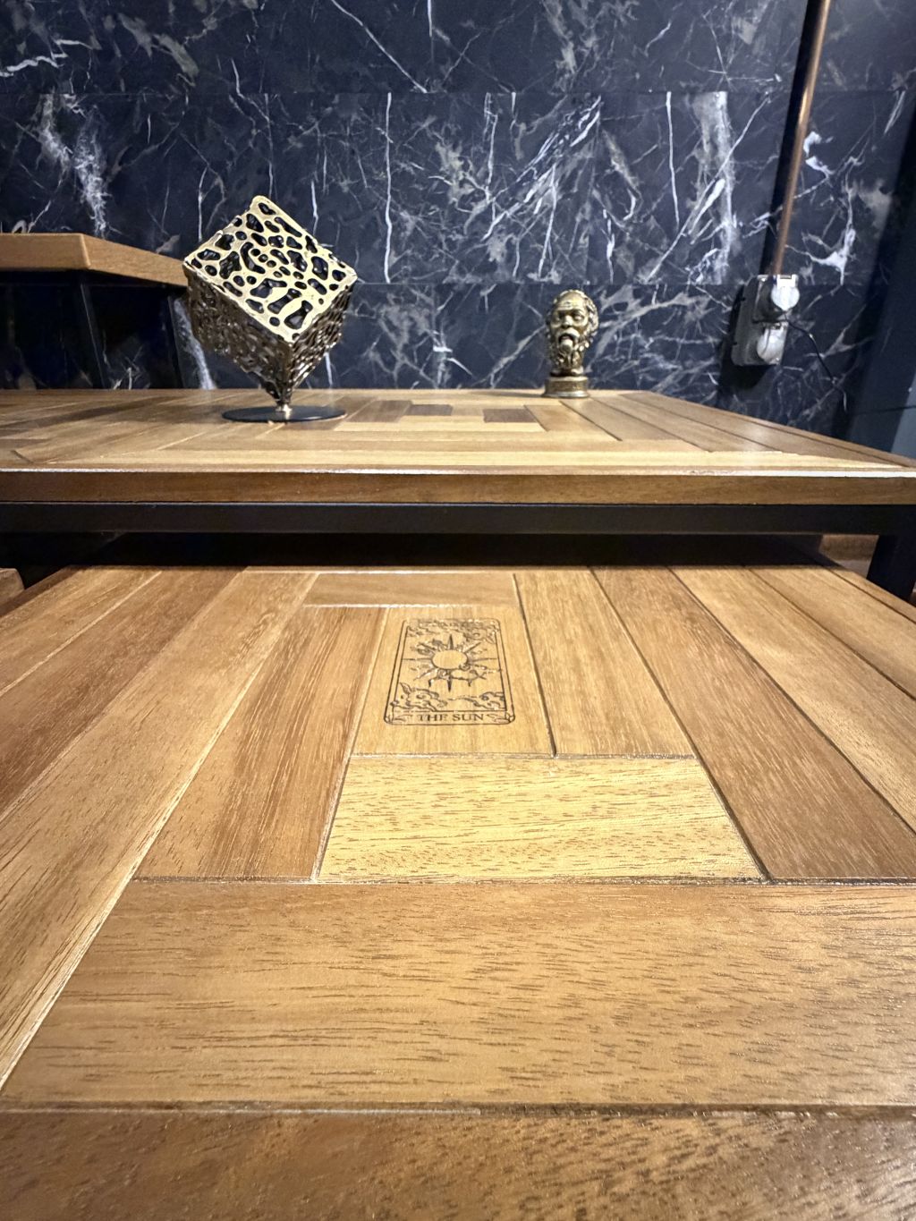 STOLİK Ahşap Orta Sehpa Seti